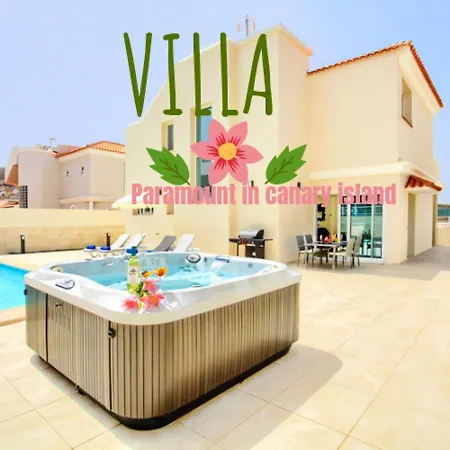 Villa 4 Bedrooms Villa With City View Private Pool And Jacuzzy At Costa Adeje 2 Km Away From The Beach Costa Adeje (Tenerife)